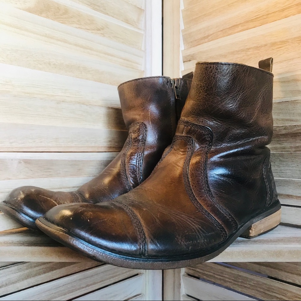 Bed Stu Leather Chukka Ankle Boots